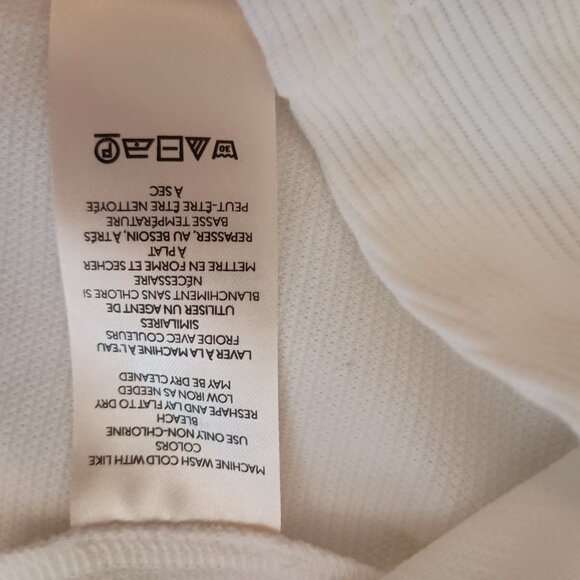 Anthropologie Maeve White Puff Sleeve Top L - Large - Picture 5 of 15